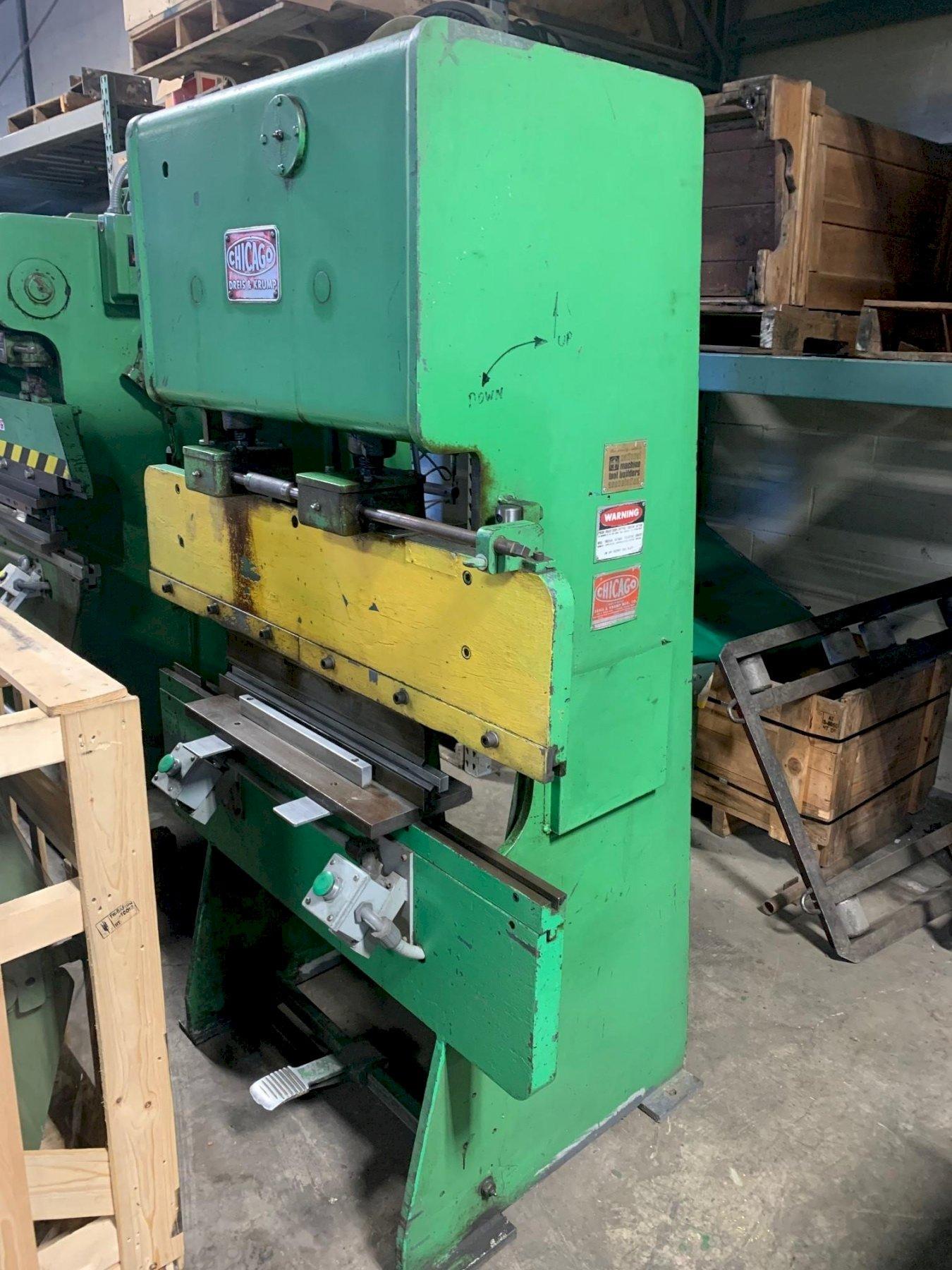 15 Ton x 4 ft, Chicago Mechanical Press Brake Model 135 Federal Equipment